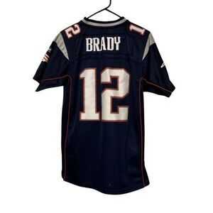 New England Patriots Tim Brady Size Youth XL 18-20 Sewn On Reebok Jersey